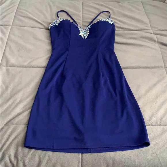 hannah's blue dress Hanna Rib Dress
